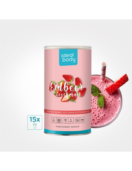 ERDBEERE IdealBody® Proteinshake-Pulver
